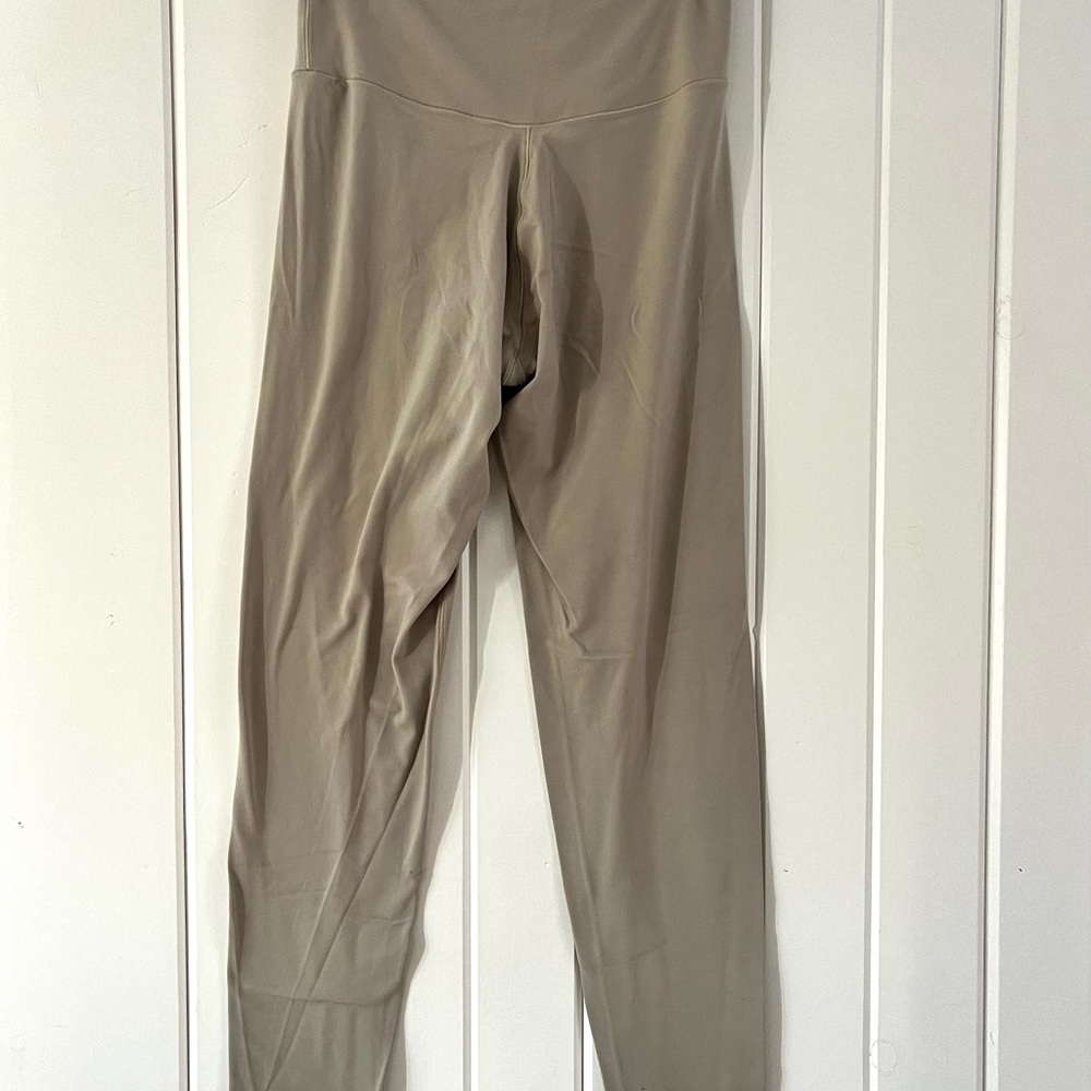 Aerie Real Me 7/8 Crossover Offline light beige Leggings, Sz L - Picture 3 of 4